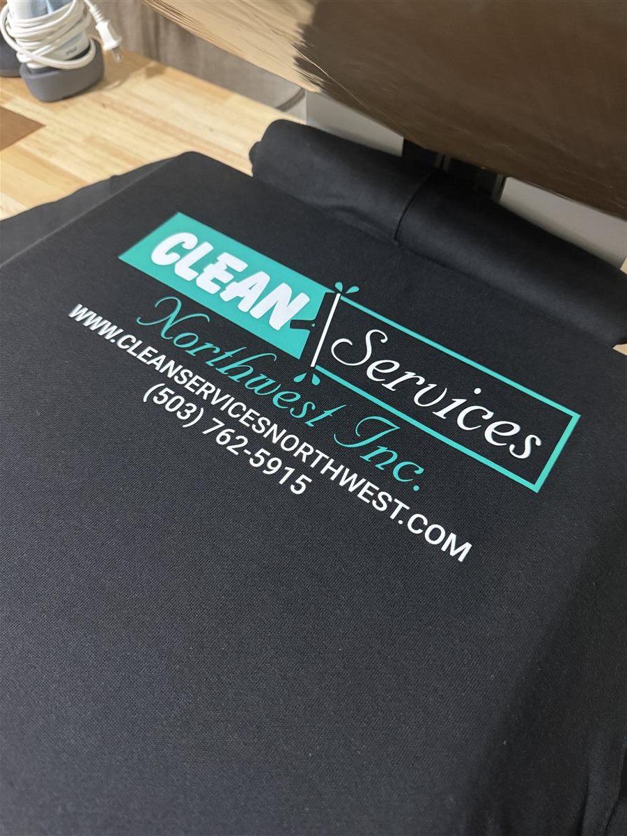 Clean Services NW hoodie back print