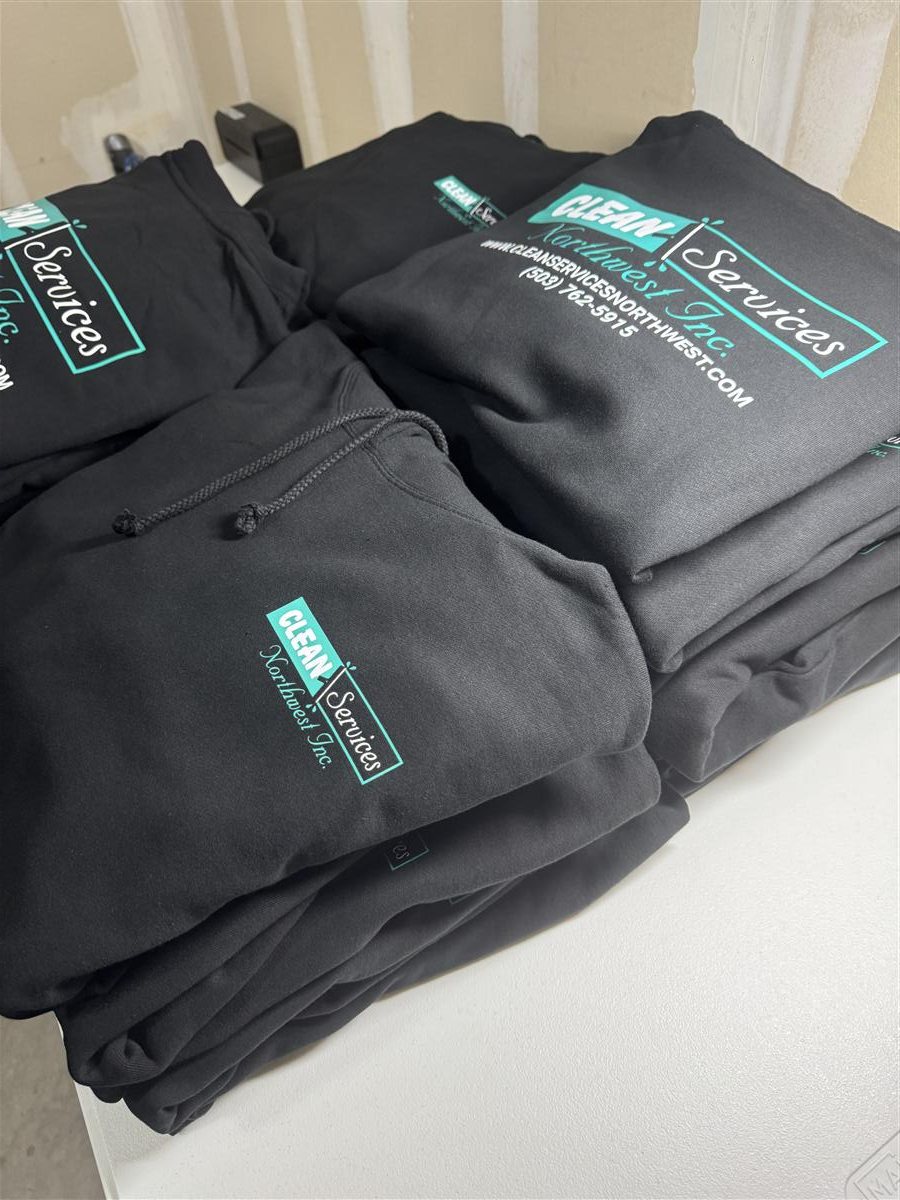 Clean Services NW hoodie order stack